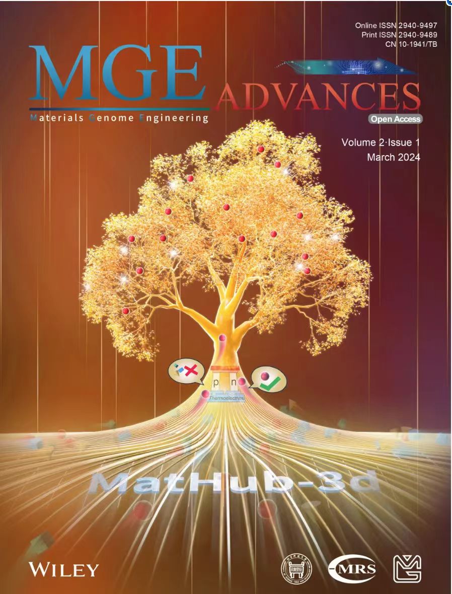 Materials Genome Engineering AdvancesVolume 1, Issue 1